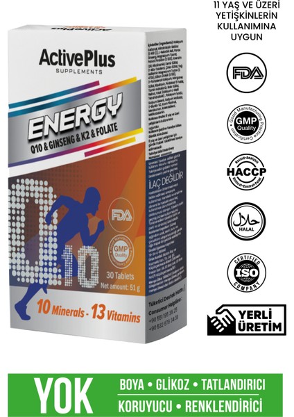 Energy Q10&GINSENG 30 Tablet
