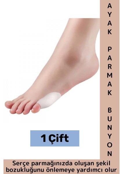 Günlük Konforlu Ayak Sürtünme Önleyen Iki Ayak Için Uyumlu Silikon Ayak Serçe Parmak Bunyon Koruyucu