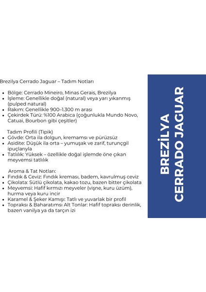 Brezilya Cerrado Jaguar Kahve 1000 GR. (4X250 Gr) fırsatları