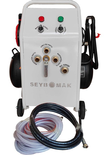 Havalı Petek Temizleme ve Kanal Açma Makinesi 24 Litre Çift Yönlü 2 Hp