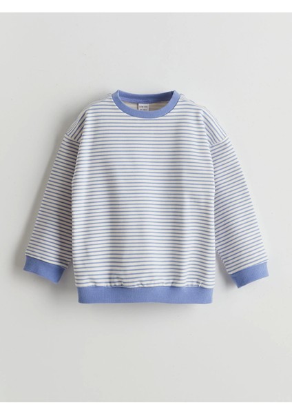 Lcw Baby Mor Çizgili Kız Bebek Sweatshirt ve Tayt 2'li fiyatları