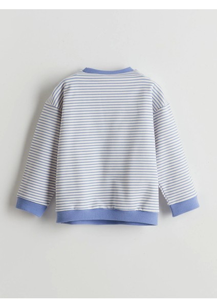 Lcw Baby Mor Çizgili Kız Bebek Sweatshirt ve Tayt 2'li modelleri