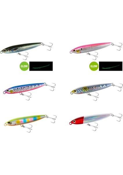 Exsence Galaslide 95F 95MM 14G Su Üstü Maket Balık 006 Chart Candy modelleri