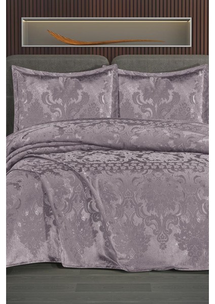 Violetta Şönil Çift Kişilik Yatak Örtüsü 240X260 cm Lila