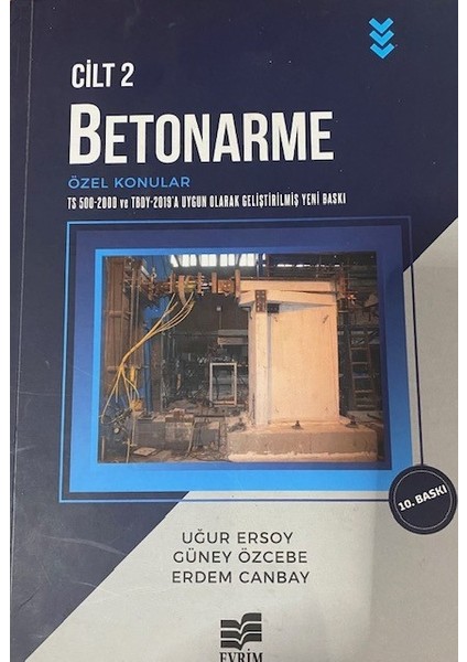 3 Kitap Bir Aada-Betonarme Cilt-1 – Betonarme Cilt-2- Betonarme-2 Döşeme ve Temeller Ders Kitai modelleri