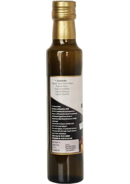 Immun Apteka Organik Elma Sirkesi Zencefil ve Zerdeçallı 250 ml fiyatları