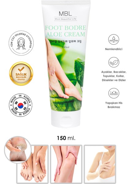 Teresia Aloe Vera Içerikli Ayak Bakım Kremi Nemlendirici ve Onarıcı 150ML fiyatları