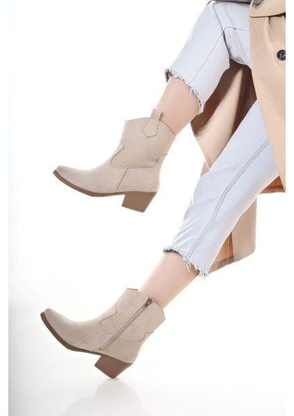 BAHRİNA Western Acı Kahve Kısa Kovboy Çizme