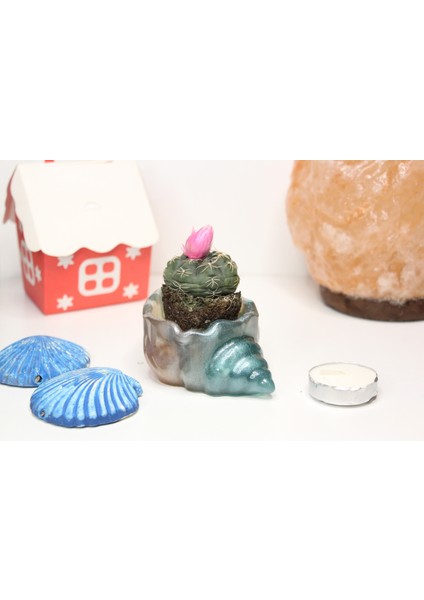 El Yapımı Epoksi Reçine Şık Tasarım Saksı/dekoratif Objeler (Çiçeksiz) - Kadın Emeği fırsatları