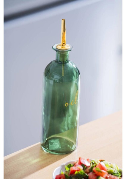 Pıerre Koyu Yeşil Cam Yağlık 500ML