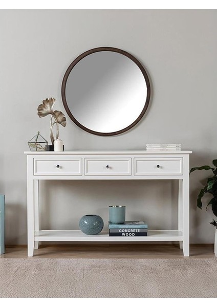 Alberohome Lepis Beyaz Dresuar