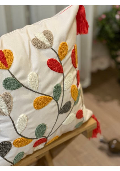 Tekli Premium Punch Işlemeli Nakışlı Temalı Kırlent Kılıfı fırsatları