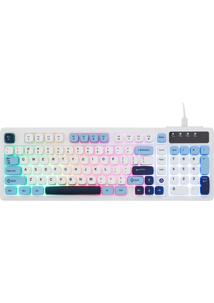 Af-98 Kablolu Mekanik Hisli Gaming Klavye - Kahverengi Switch Hissiyatlı