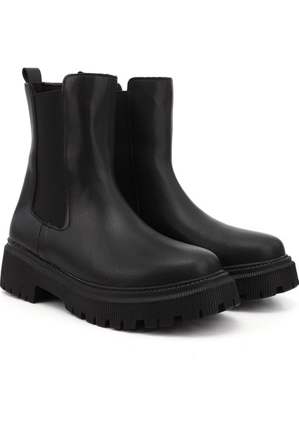 Kadın Siyah Kalın Topuklu Chelsea Bot fiyatları
