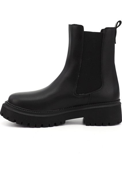 Kadın Siyah Kalın Topuklu Chelsea Bot modelleri