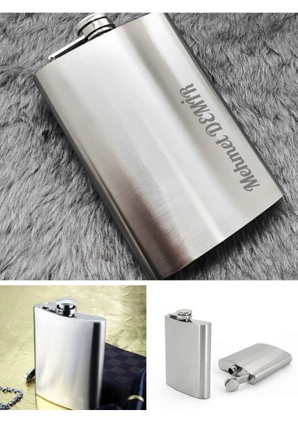 Kişiye Özel 9 Oz Çelik Cep Matarası 266 ml Içecek Cep Matarası Vip Hediye fırsatları