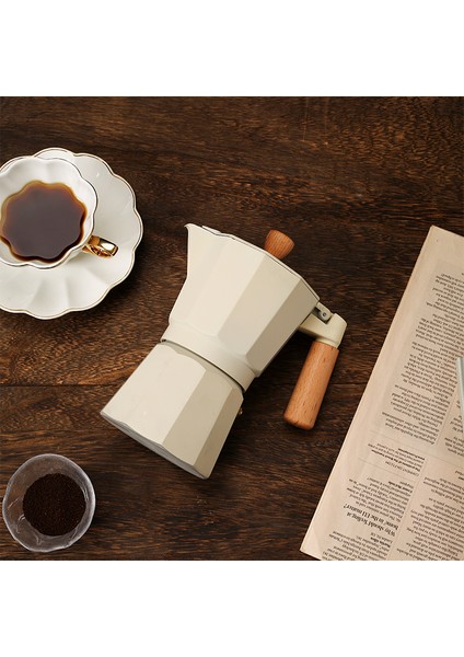 Taşev Moka Pot 3 Fincan Bej