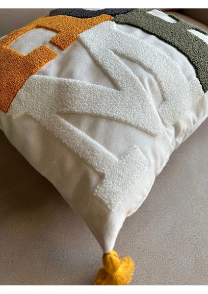 Tekli Premium Punch Işlemeli Nakışlı Temalı Kırlent Kılıfı modelleri