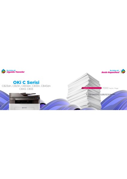 Okı 46471106 Muadil Toner Kırmızı- C823 / C833 / C843 fırsatları