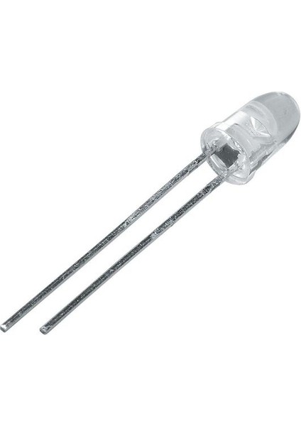 5mm Beyaz Şeffaf Led- 1 Adet