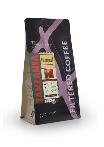 Arabica Tanzania Filtre | Orta Kavrum | Çekirdek Kahve | 250 gr | Yüksek Gövde- Orta Asidite fiyatları