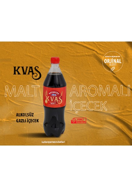 , Alkolsüz Gazlı MALT İçeceği -Doğal KVAS Gazozu - Натуральный Безалкогольный КВАС (2 Lt. x 1 Adet) modelleri