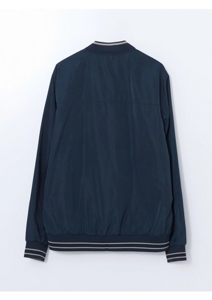 Lcwaıkıkı Classic Indigo Çift Taraflı Fermuarlı Erkek Bomber Mont