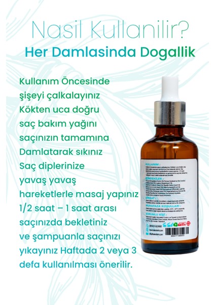 Saf Biberiye Yağı Kompleksi - Yıpranmış ve Dökülen Saçlar Için Hızlı Uzatma ve Onarım - 50ML modelleri
