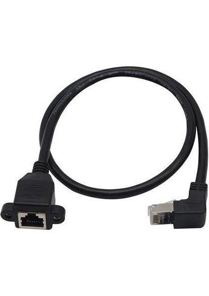 90 Derece RJ45 Uzatma Kablosu 0.5 Metre 90 Derece Internet Uzatma Kablosu