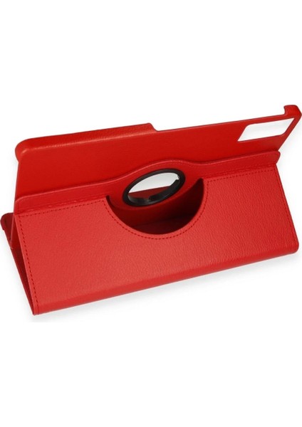 Xiaomi Redmi Pad Se Kılıf 360 Tablet Deri Kılıf - Kırmızı modelleri