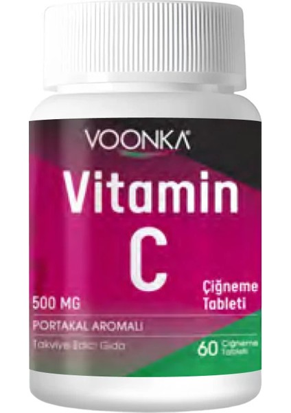 Vitamin C Çiğneme Tableti 60 Adet