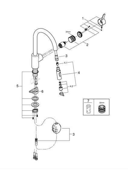 Eurosmart Cosmopolitan Tek Kumandalı Eviye Bataryası Grh 31481001 modelleri