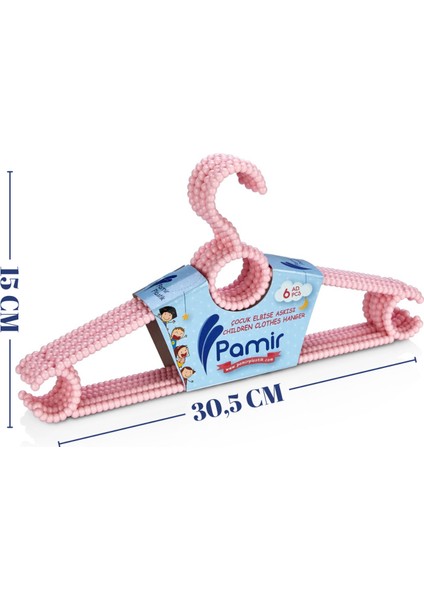 12 Adet Boncuk Çocuk ve Bebek Kıyafet Askısı Elbise Askısı modelleri