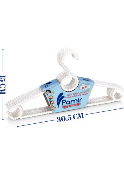 12 Adet Boncuk Çocuk ve Bebek Kıyafet Askısı Elbise Askısı modelleri