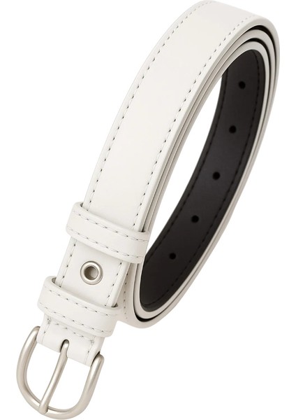 Kadın Kemer Beyaz Deri Kumaş ve Kot fiyatları