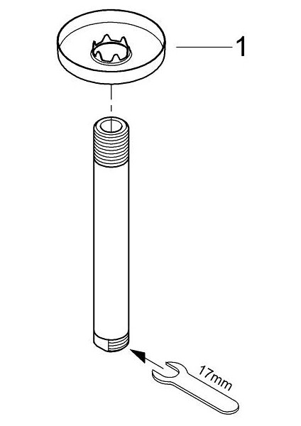 Rainshower Duş Başlığı Dirseği 142 mm Grh 28724000 fiyatları