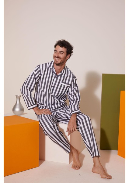 4007 Erkek Apaj Yaka Önden Düğmeli Gaffur Pijama Takım fiyatları