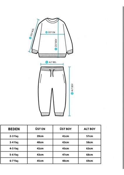 Erkek Çoucuk Ekru Güneş Ay Pamuklu 3 Iplik Fırçalı Kumaş Alt Üst Eşofman Takımı modelleri