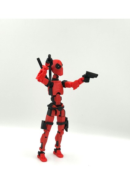 Dummy Deadpool Eklemleri Hareketli Mini Figür – Versiyon 2 (Geliştirilmiş Detaylar) modelleri