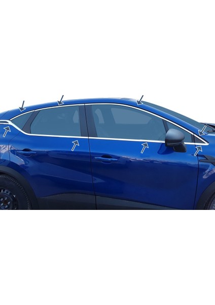 Renault Captur Touch (Açık) Cam Çıtası Tam Tur 16 Parç. 2020+