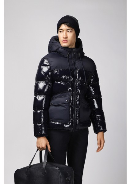 Kapüşonlu Kapitone Spor Şişme Mont