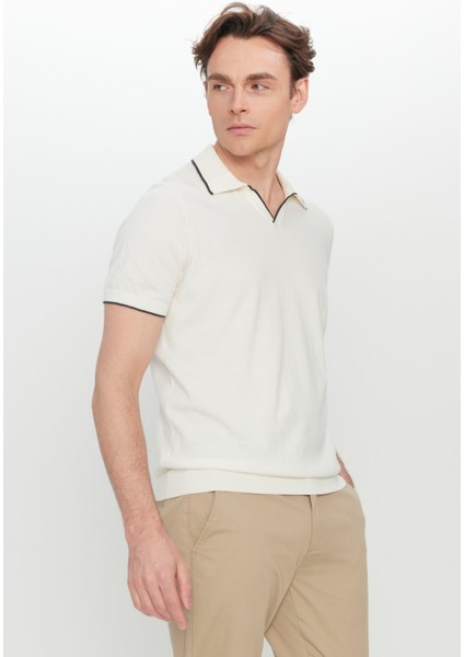 %100 Pamuk Standart Fit Normal Kesim Polo Yaka Triko Tişört modelleri