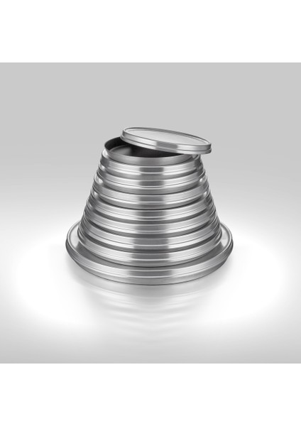 28 Cm Alüminyum Kapaklı Pizza Tavası Yapışmaz Kaplamal