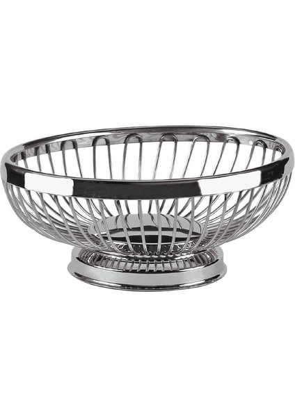 Paslanmaz Küçük Oval Ekmek Sepeti (A 022 01)