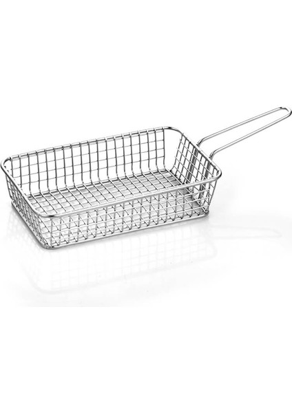 Altınbaşak Paslanmaz Dikdörtgen Sunum Sepeti