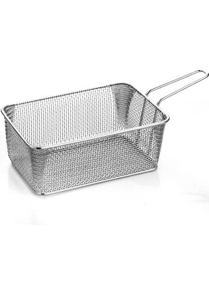 Dikdörtgen Çelik Sunum Sepeti 20*12*8 Cm (A 015 02)