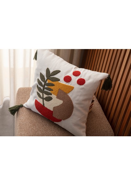 Tekli Punch Işlemeli Nakışlı Dekoratif Premium Kırlent Kılıfı modelleri