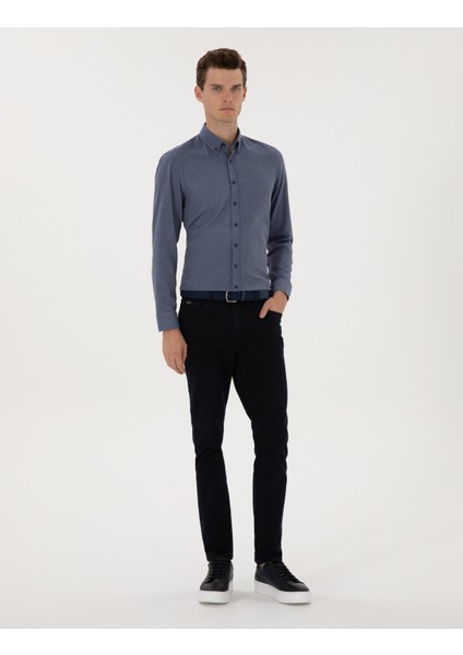 Erkek Koyu Lacivert Slim Fit Jean Pantolon 50317229-VR100 modelleri
