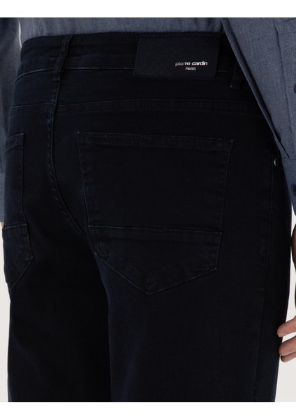 Erkek Koyu Lacivert Slim Fit Jean Pantolon 50317229-VR100