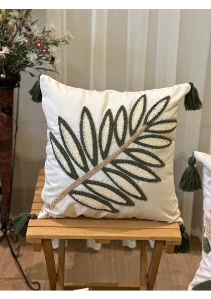 Tekli Punch Işlemeli Nakışlı Dekoratif Premium Kırlent Kılıfı modelleri